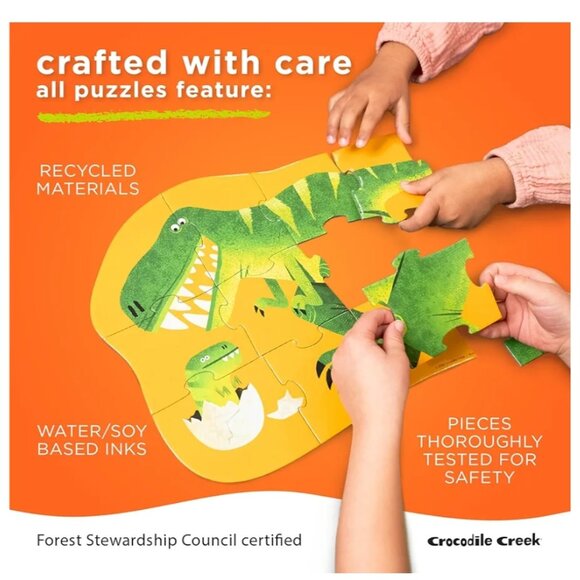 CROCODILE CREEK ABOVE+BELOW 48 PIECE JIGSAW-DAY AT THE DINOSAUR MUSEUM-AGES 4-8 - Picture 3 of 8